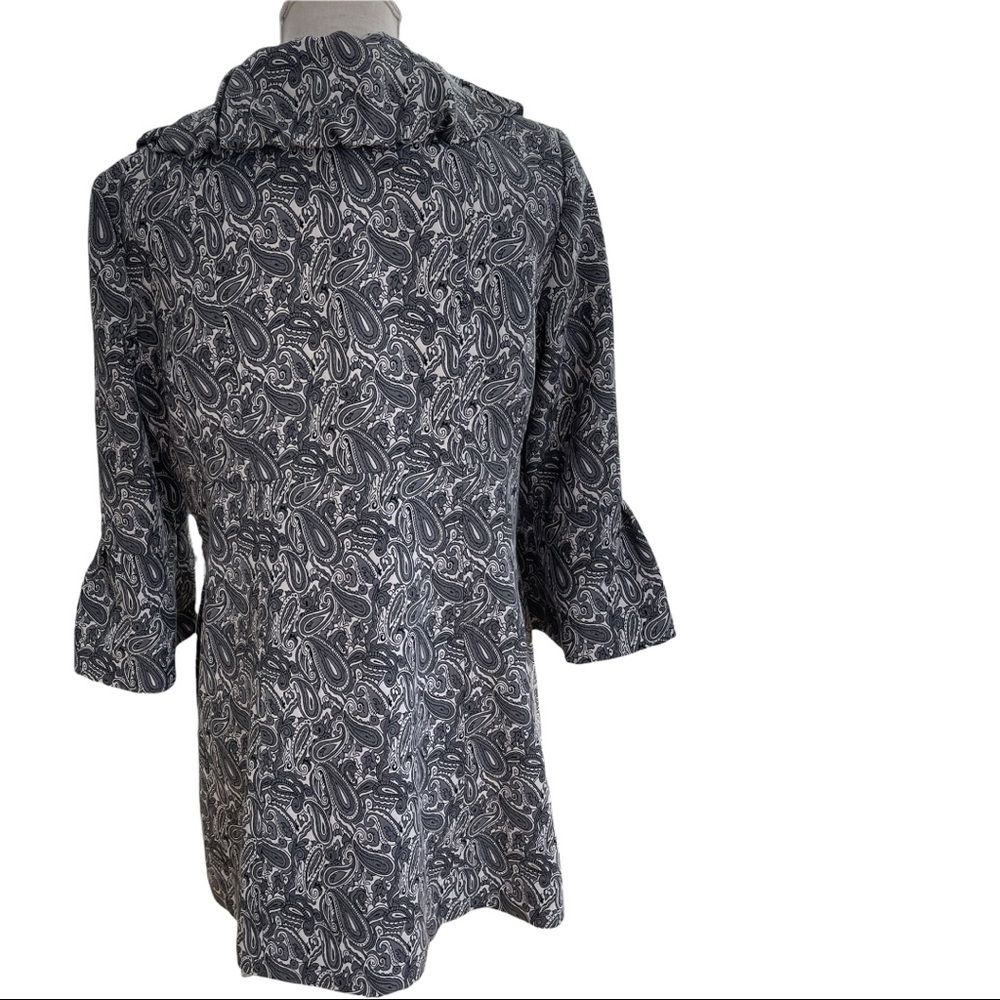 BOHO CHIC grey button DOWN COAT - Picture 9 of 16